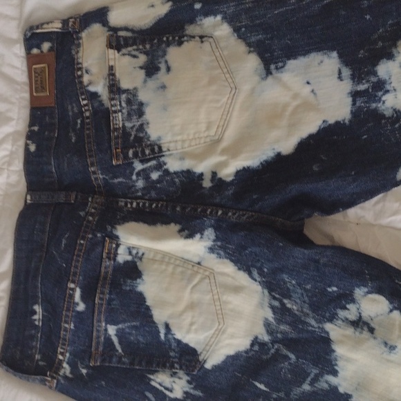LINDA de MORRER bleached jeans 32X32 sz 40 Brazil - Picture 3 of 6